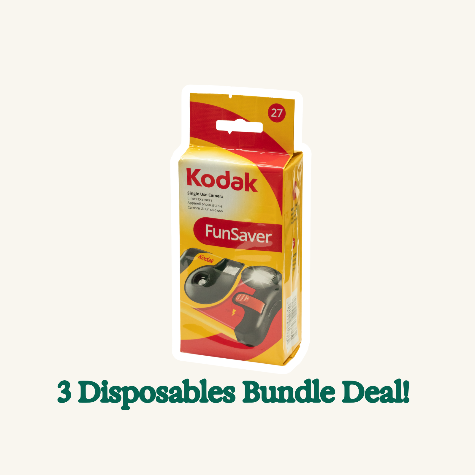 Kodak Funsaver Disposable Camera (27 Exposures)